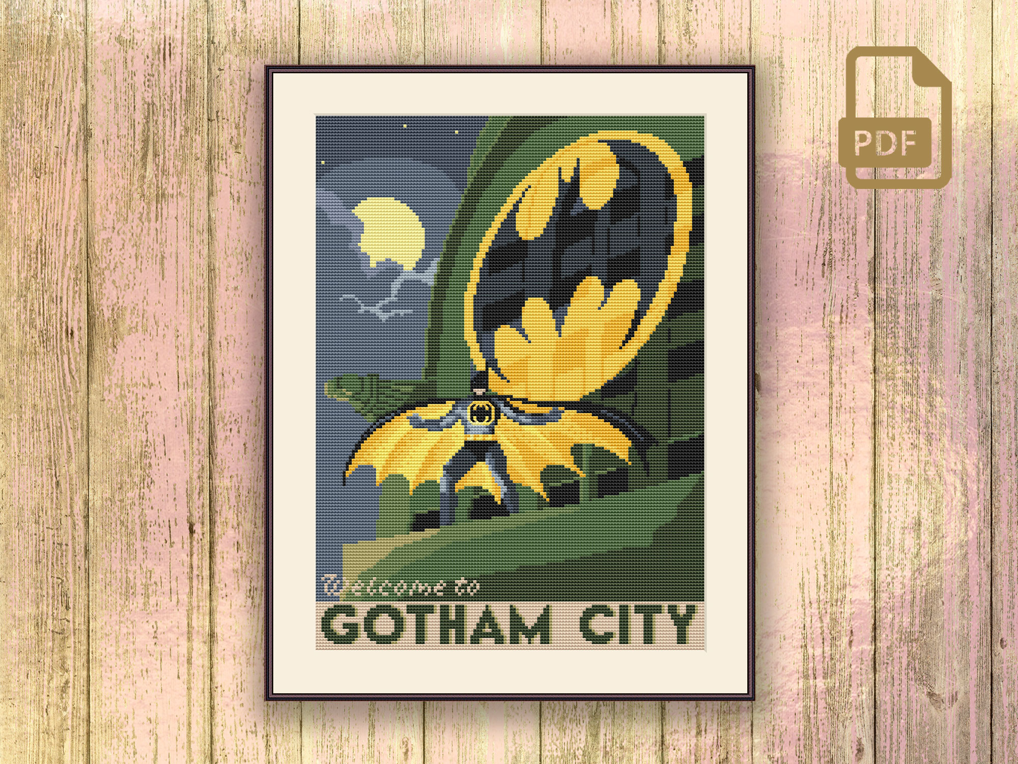 Welcome to Gotham City Cross Stitch Pattern #tv_004 – CountryMagicStitch